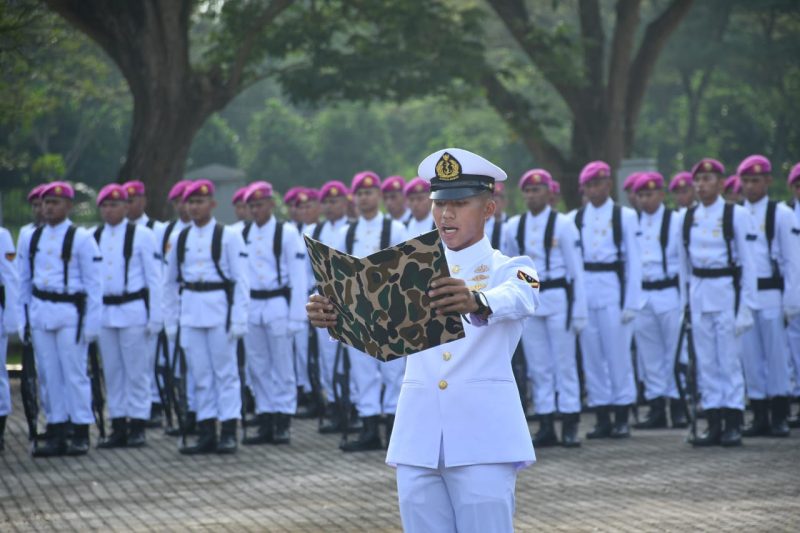 Pasops Brigif 4 Mar/BS Pimpin Upacara Peringatan Hari Lahir Pancasila Tahun 2025 Di Mako Brigif 4 Mar/BS