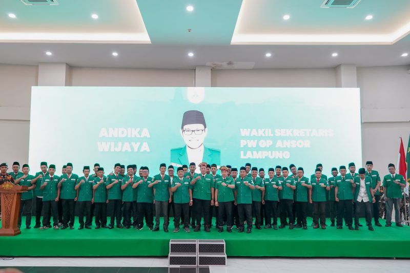 GP Ansor Lampung Dikukuhkan, Siap Jadi Mitra Strategis Pembangunan Daerah