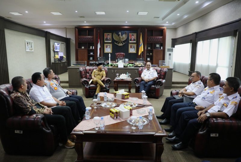 Silaturahmi Kepala Kantor KSOP Kelas I Panjang, Pemprov Lampung Dorong Optimalisasi Potensi Maritim dan Kolaborasi Pelaku Usaha