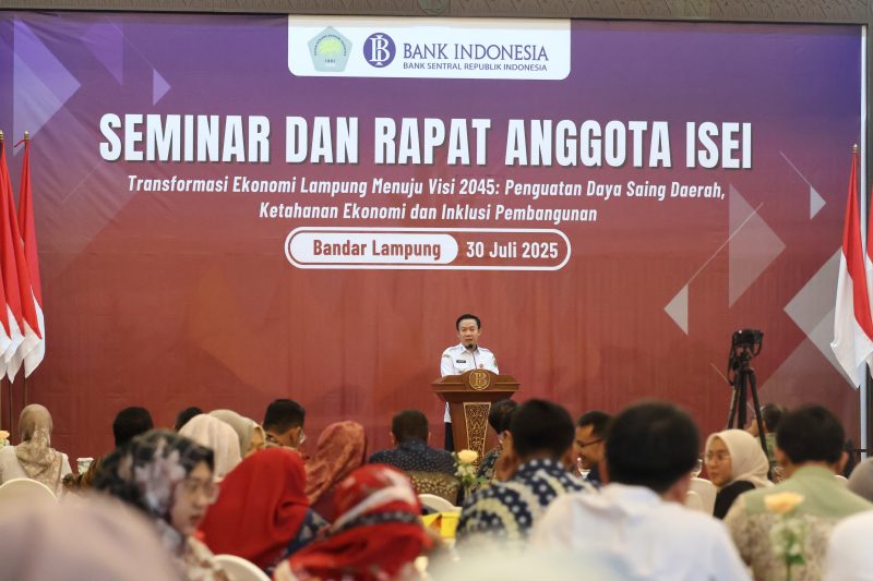 ISEI Lampung Gelar Seminar Bahas Strategi Pertumbuhan Ekonomi Lampung di Tengah Tantangan Global
