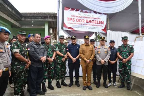 Ketua DPRD Lampung Pantau PSU Pilkada Pesawaran