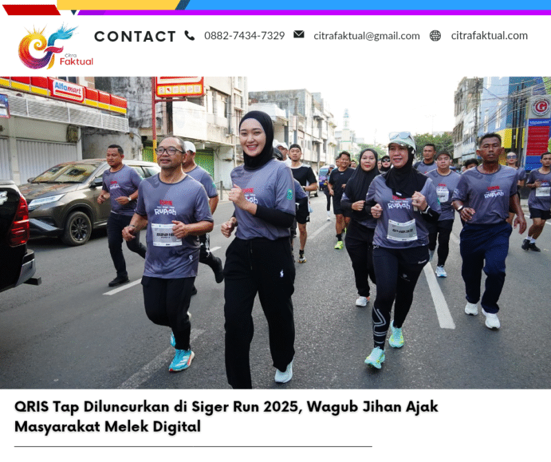 QRIS Tap Diluncurkan di Siger Run 2025, Wagub Jihan Ajak Masyarakat Melek Digital