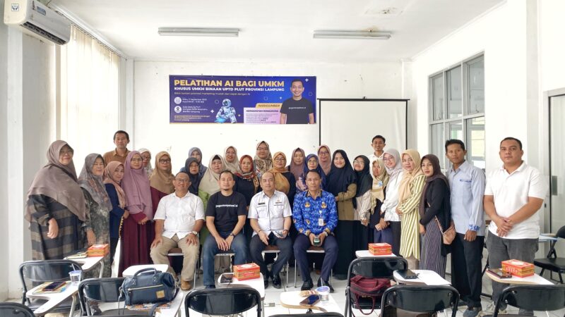 25 Pelaku UMKM Provinsi Lampung Ikuti Pelatihan Artificial Intelligence (AI)