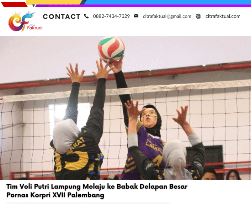 Tim Voli Putri Lampung Melaju ke Babak Delapan Besar Pornas Korpri XVII Palembang