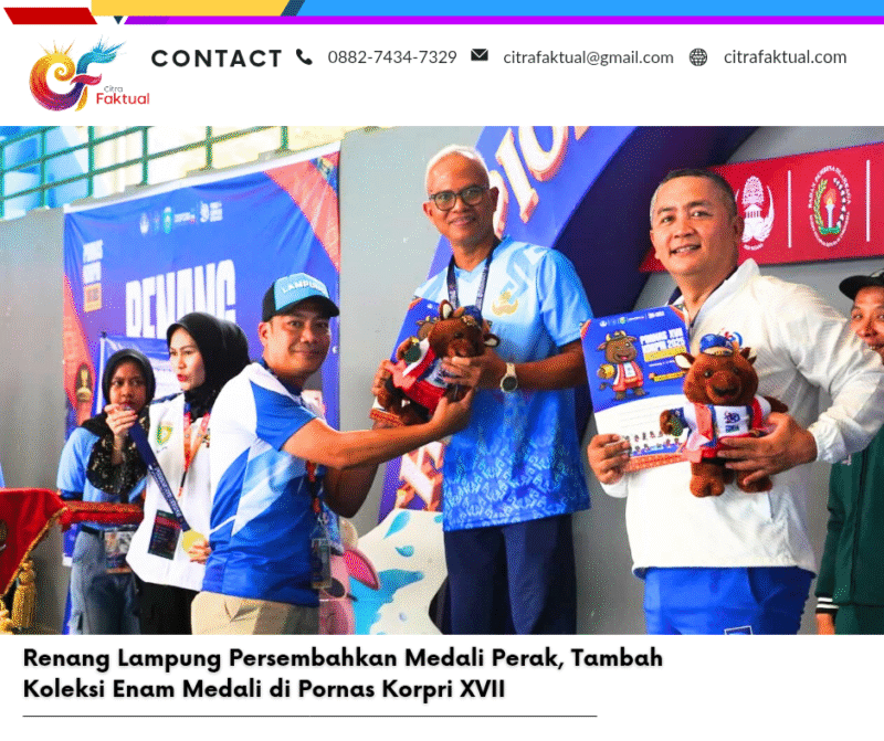 Renang Lampung Persembahkan Medali Perak, Tambah Koleksi Enam Medali di Pornas Korpri XVII