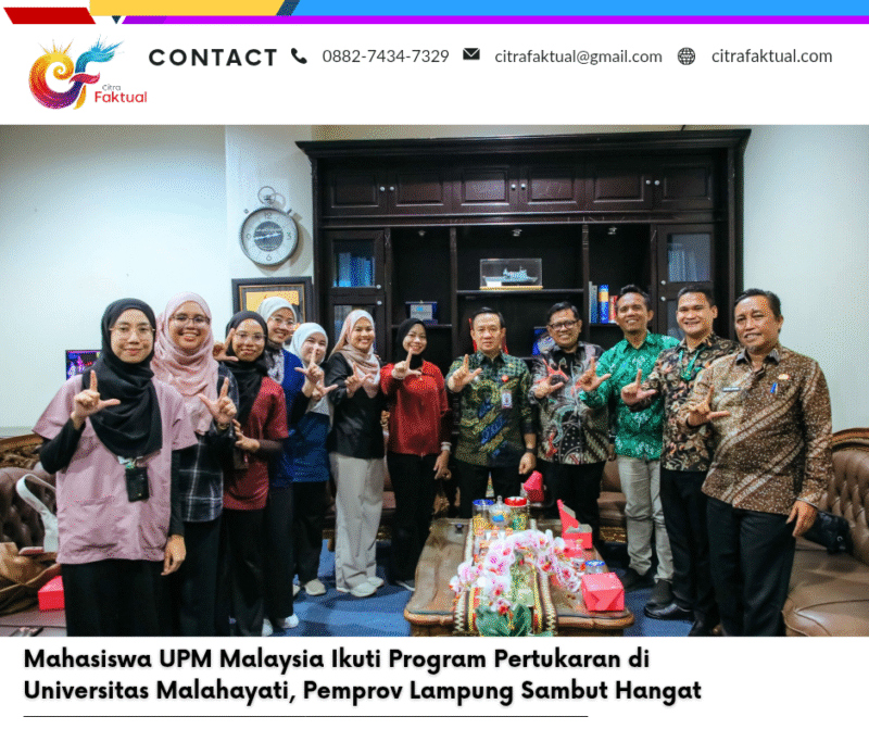 Mahasiswa UPM Malaysia Ikuti Program Pertukaran di Universitas Malahayati, Pemprov Lampung Sambut Hangat