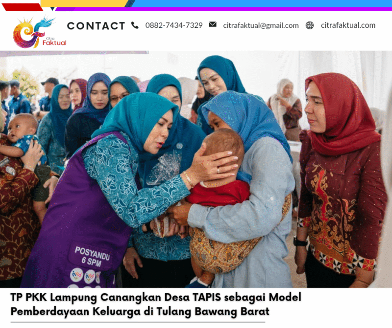 TP PKK Lampung Canangkan Desa TAPIS sebagai Model Pemberdayaan Keluarga di Tulang Bawang Barat