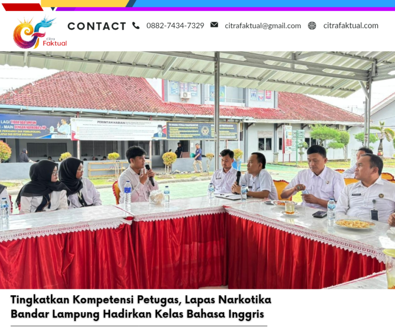 Tingkatkan Kompetensi Petugas, Lapas Narkotika Bandar Lampung Hadirkan Kelas Bahasa Inggris