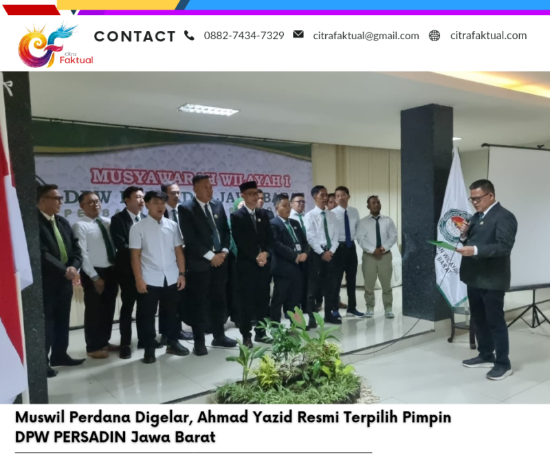 Muswil Perdana Digelar, Ahmad Yazid Resmi Terpilih Pimpin DPW PERSADIN Jawa Barat