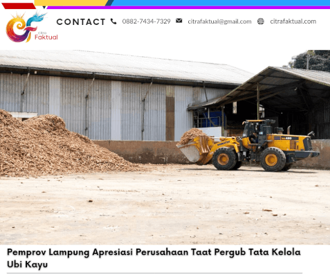 Pemprov Lampung Apresiasi Perusahaan Taat Pergub Tata Kelola Ubi Kayu