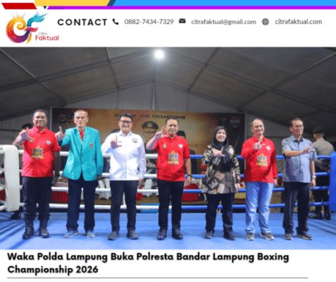 Waka Polda Lampung Buka Polresta Bandar Lampung Boxing Championship 2026