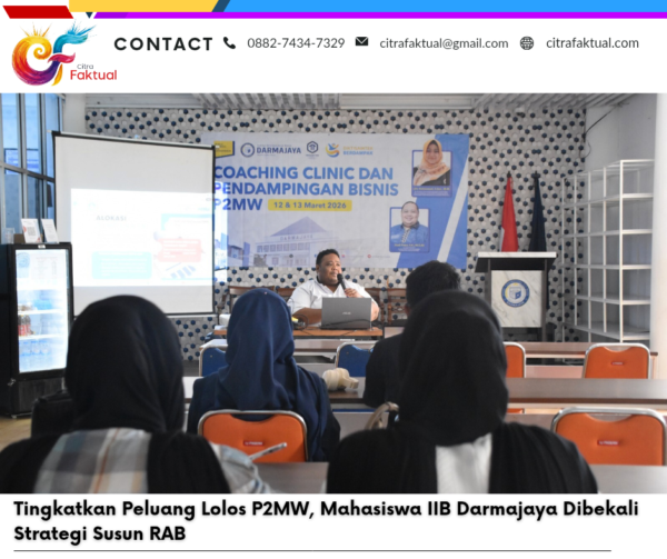 Tingkatkan Peluang Lolos P2MW, Mahasiswa IIB Darmajaya Dibekali Strategi Susun RAB