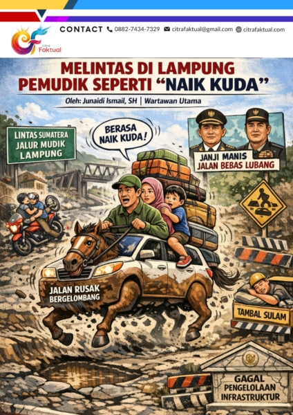 Melintas di Lampung Pemudik seperti “Naik Kuda”